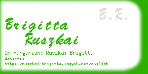 brigitta ruszkai business card